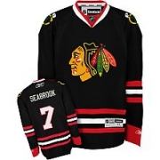 Reebok EDGE Chicago Blackhawks 7 Brent Seabrook Authentic Black Jersey