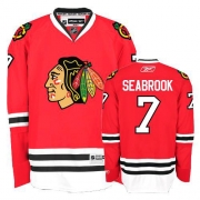 Reebok EDGE Chicago Blackhawks 7 Brent Seabrook Authentic Red Home Jersey