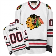 CCM Chicago Blackhawks 00 Clark Griswold White Throwback Authentic Jersey