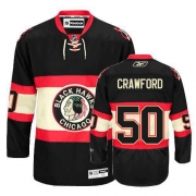 Reebok Chicago Blackhawks 50 Corey Crawford Black New Third Premier Jersey