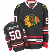 Reebok Chicago Blackhawks 50 Corey Crawford Black Premier Jersey