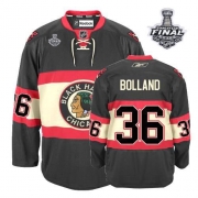 Reebok Chicago Blackhawks 36 Dave Bolland Premier Black New Third With 2013 Stanley Cup Finals Jersey