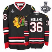 Reebok Chicago Blackhawks 36 Dave Bolland Premier Black With 2013 Stanley Cup Finals Jersey