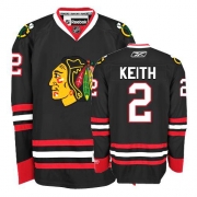 Reebok Chicago Blackhawks 2 Duncan Keith Premier Black Jersey