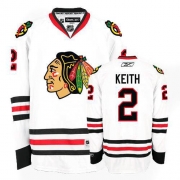 Reebok EDGE Chicago Blackhawks 2 Duncan Keith Authentic White Jersey
