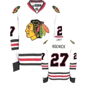 Reebok Chicago Blackhawks 27 Jeremy Roenick Premier White Jersey