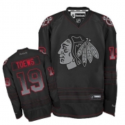 Reebok Chicago Blackhawks 19 Jonathan Toews Black Accelerator Premier Jersey