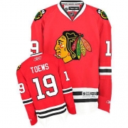 Youth Reebok EDGE Chicago Blackhawks 19 Jonathan Toews Authentic Red Home Jersey