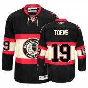 Reebok EDGE Chicago Blackhawks 19 Jonathan Toews Authentic Black New Third Jersey
