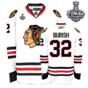 Reebok Chicago Blackhawks 32 Kris Versteeg Premier White With 2013 Stanley Cup Finals Jersey