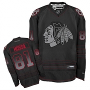 Reebok EDGE Chicago Blackhawks 81 Marian Hossa Black Accelerator Authentic Jersey