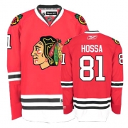 Youth Reebok EDGE Chicago Blackhawks 81 Marian Hossa Authentic Red Home Jersey