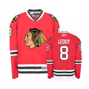 Reebok Chicago Blackhawks 8 Nick Leddy Red Home Premier Jersey