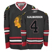 Reebok EDGE Chicago Blackhawks 4 Niklas Hjalmarsson Black Authentic Jersey