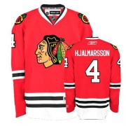 Reebok Chicago Blackhawks 4 Niklas Hjalmarsson Premier Red Home Jersey