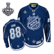 Reebok EDGE Chicago Blackhawks 88 Patrick Kane Navy Blue 2012 Authentic With 2013 Stanley Cup Finals Jersey