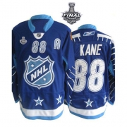 Reebok EDGE Chicago Blackhawks 88 Patrick Kane Authentic Blue With 2013 Stanley Cup Finals Jersey