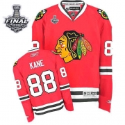 Youth Reebok EDGE Chicago Blackhawks 88 Patrick Kane Authentic Red Home With 2013 Stanley Cup Finals Jersey