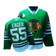 Reebok EDGE Chicago Blackhawks 55 Ben Eager Authentic Green Jersey