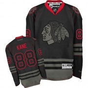 Reebok Chicago Blackhawks 88 Patrick Kane Black Ice Premier Jersey