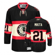 Reebok EDGE Chicago Blackhawks 21 Stan Mikita Authentic Black New Third Jersey