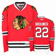 Reebok EDGE Chicago Blackhawks 22 Troy Brouwer Authentic Red Home Jersey