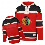 Old Time Hockey Chicago Blackhawks Blank Red Sawyer Hooded Sweatshirt Premier Jersey