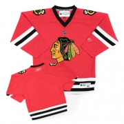 Youth Reebok EDGE Chicago Blackhawks Authentic Blank Red Jersey